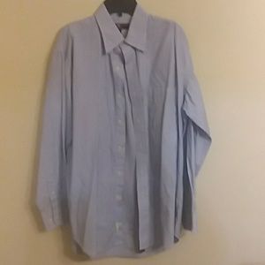 Blue and white striped shirt